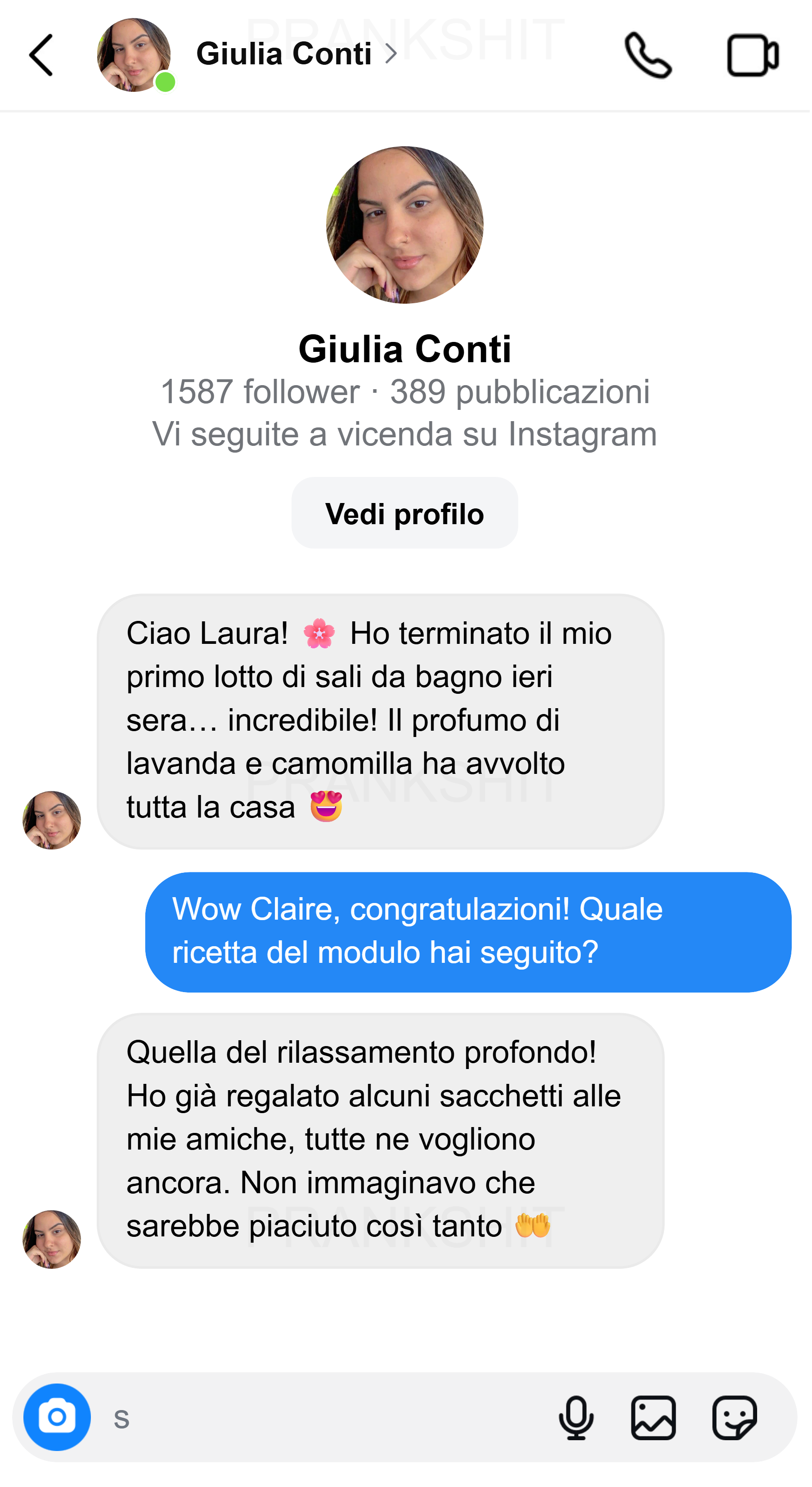 Testimonianza WhatsApp 1